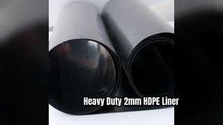 بطانة غشاء أرضي HDPE مقاس 2 مم للمشاريع الصناعية والزراعية