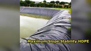 غشاء أرضي HDPE مزدوج الجوانب للمنحدرات شديدة الانحدار