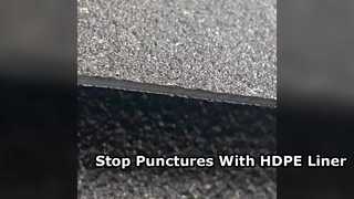 غشاء أرضي HDPE عالي المقاومة للثقب للصخور الحادة