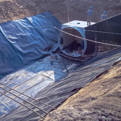 غطاء الغشاء الجوي HDPE الآمن للأسماك لمحطات الري الزراعية في البرك