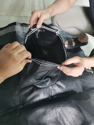 حجم مفتوح 0.2-0.8mm فلتر أكياس إزالة المياه من النسيج الجغرافي الأنابيب التصفية في البيئات الصناعية