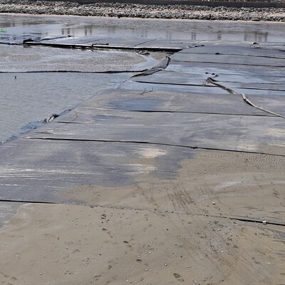 أنابيب نزح المياه الجيوتكستيل عالية النفاذية لمشاريع معالجة الحمأة البلدية