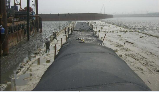 Flat Seamed PP Geotextile Bag for Environmental Remediation Dewatering