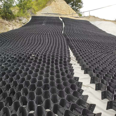 درب HDPE جيوسيل الأرضي للشبكة رصف التربة تثبيت التربة الجيوسيلية الجدران الاستنادية