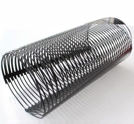 PP HDPE Plastic جيوجريد Mesh أحادي المحور شبكة جيوجريد العالمية لتثبيت التربة