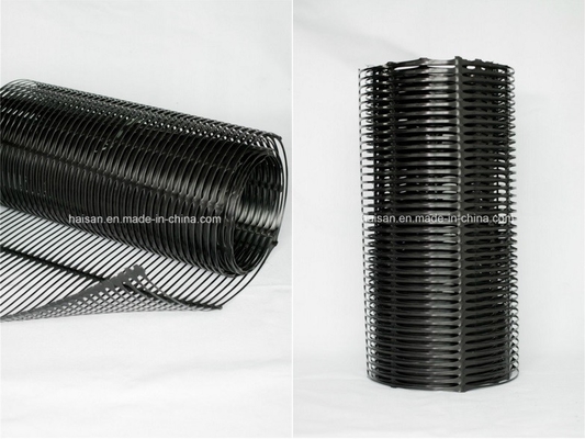 PP HDPE Plastic جيوجريد Mesh أحادي المحور شبكة جيوجريد العالمية لتثبيت التربة