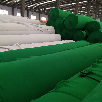 فناء أبيض غير منسوج Geo Fabric قصير ألياف مضاد للحمض