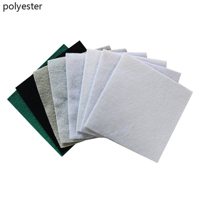 فناء أبيض غير منسوج Geo Fabric قصير ألياف مضاد للحمض
