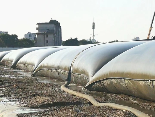نزح المياه Geotextile Tube Geobag PP PET Geotube لمرشح الطمي مرشح الرمل الساتر الساحلي