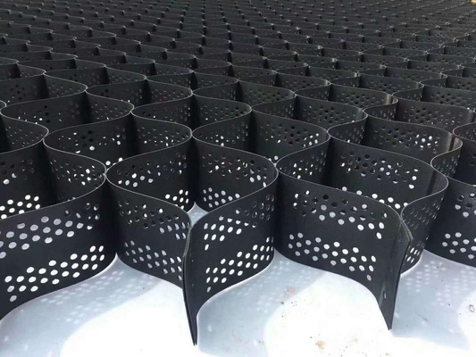الصين أكبر HDPE Geocell المصنعة دعم تحميل التربة استقرار الخلايا الجغرافية